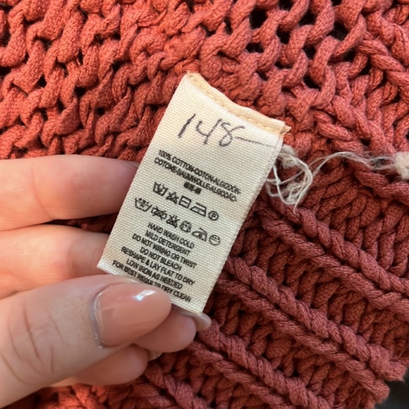 Free People simply sienna open front long cardigan in rose pink - Picture 11 of 11